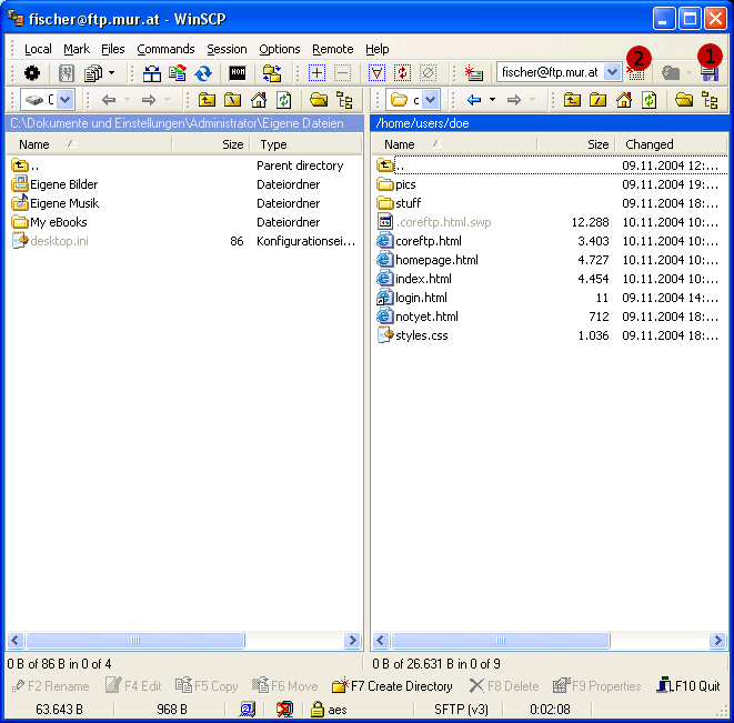 WinSCP 