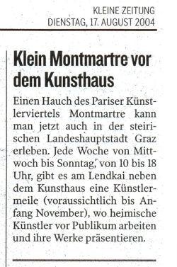 Kleine Zeitung vom 17.08.2004